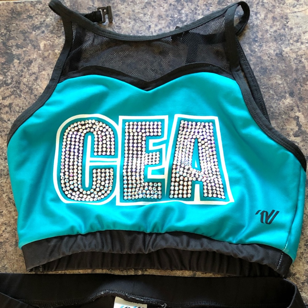Cheer extreme bling practice wear set